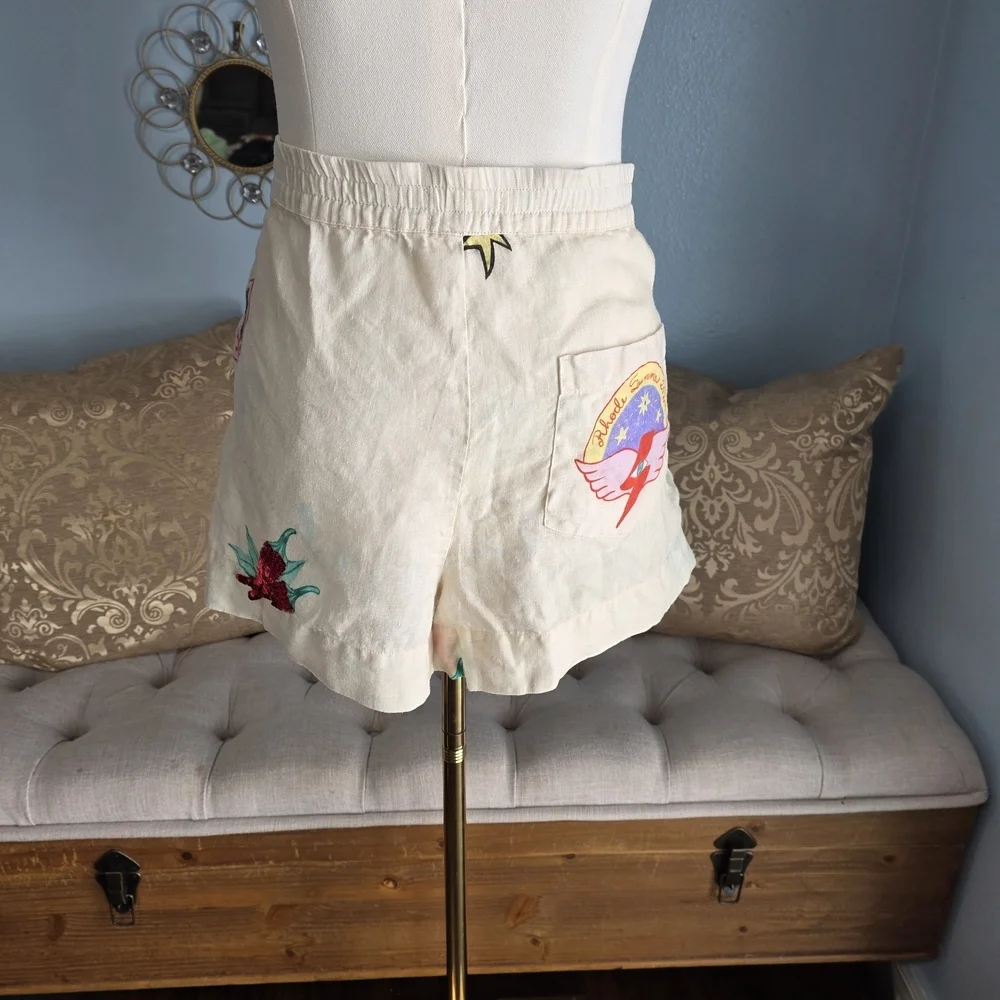 RHODE Audrina Short with Pink and Gold Accents - Picture 5 of 6